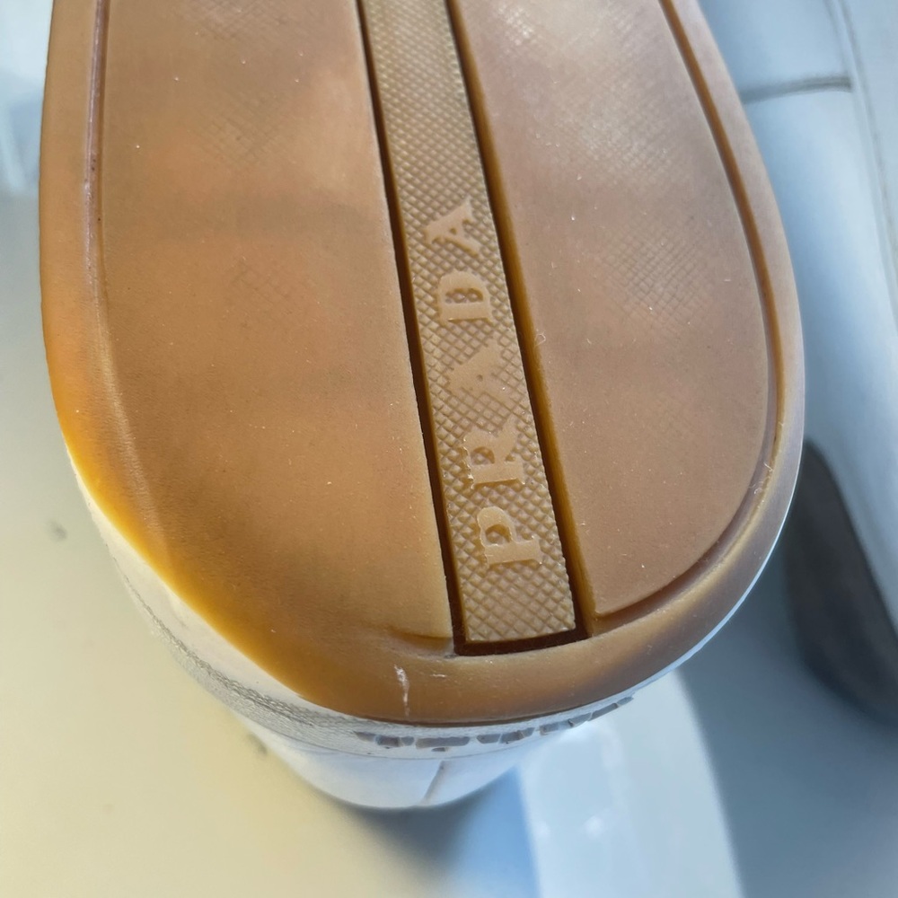 Prada Milano Men's White Sneakerssz 11.5 made in italy - Picture 11 of 16